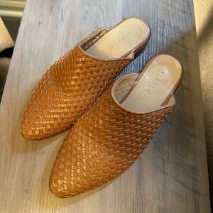 Nisolo Ama Woven Leather Mules - Sz 5